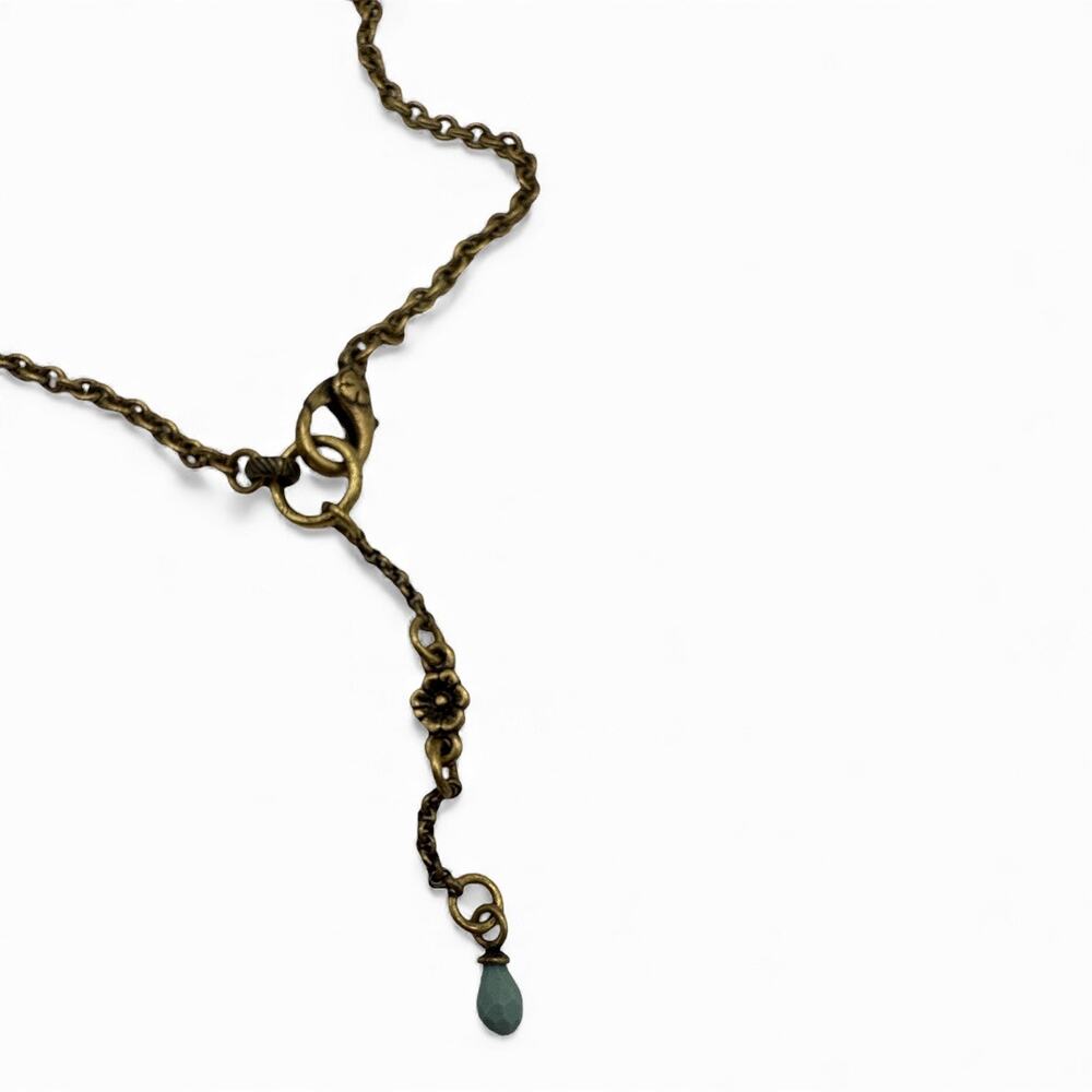Vintage Lucky Brand Long Gold Tone with enamel charms necklace - Picture 6 of 6